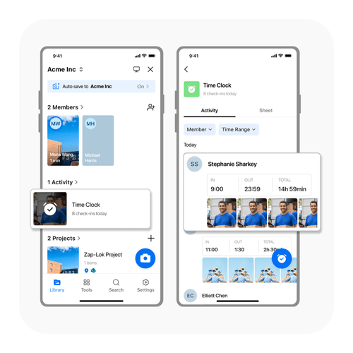 Team attendance, synced automatically