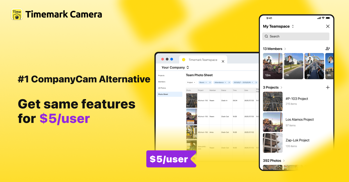 CompanyCam vs Timemark: The Best Jobsite Photo App for Proof of Work