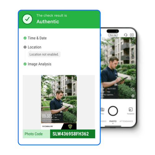 • Helps prevent digital photo fraud.