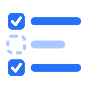 Checklist with one step left unchecked