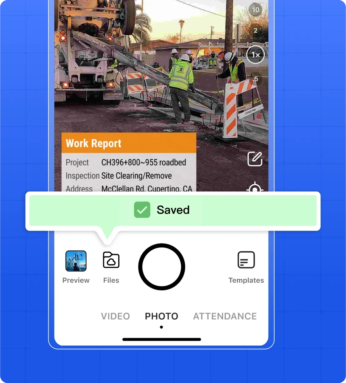 Mobile inspection with offline sync interface
