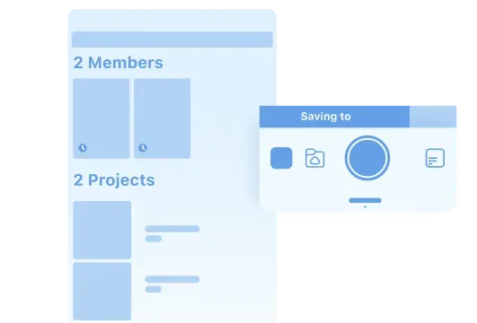 Project view and member view of job photos on Timemark