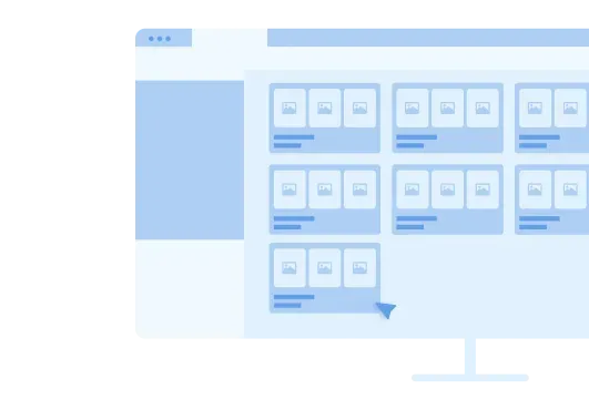 Web Teamspace interface showing gallery, sheet, and map views