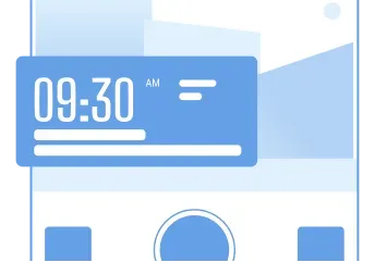 Timestamp display showing 09:30 AM on a Timemark-like camera interface
