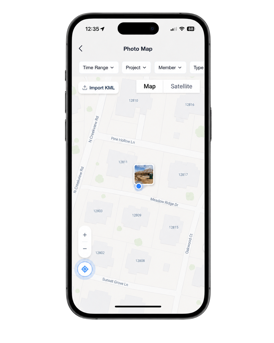"Locate Me" button on Photo Map