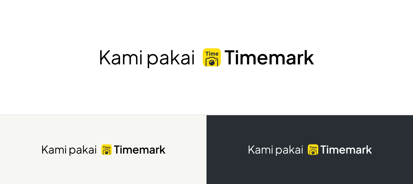 Kami pakai Timemark