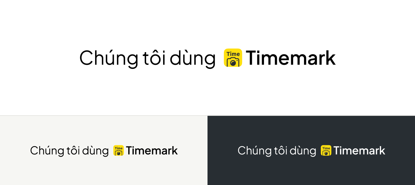 Chúng tôi dùng Timemark